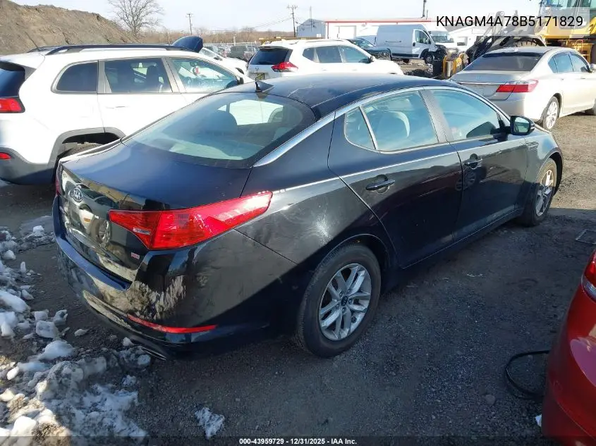 KNAGM4A78B5171829 2011 Kia Optima Lx