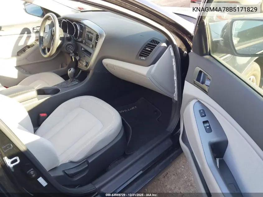 KNAGM4A78B5171829 2011 Kia Optima Lx