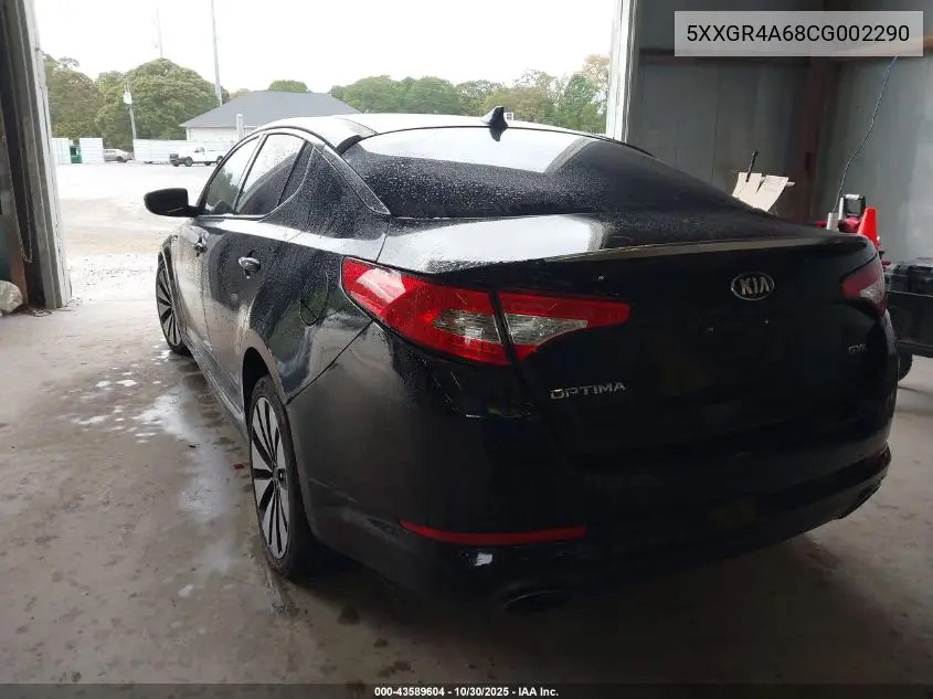 5XXGR4A68CG002290 2012 Kia Optima Sx