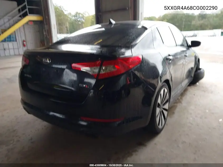 5XXGR4A68CG002290 2012 Kia Optima Sx
