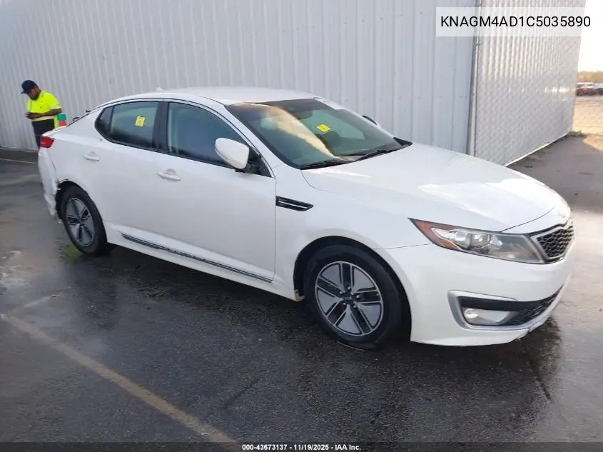 KNAGM4AD1C5035890 2012 Kia Optima Hybrid Ex
