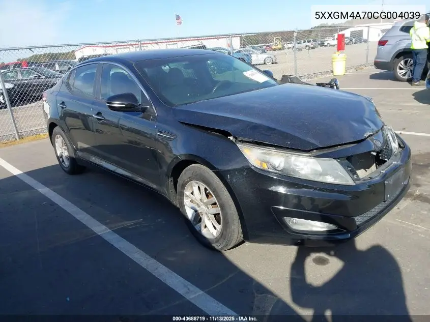5XXGM4A70CG004039 2012 Kia Optima Lx