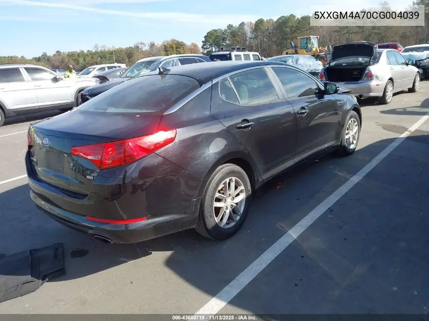 5XXGM4A70CG004039 2012 Kia Optima Lx