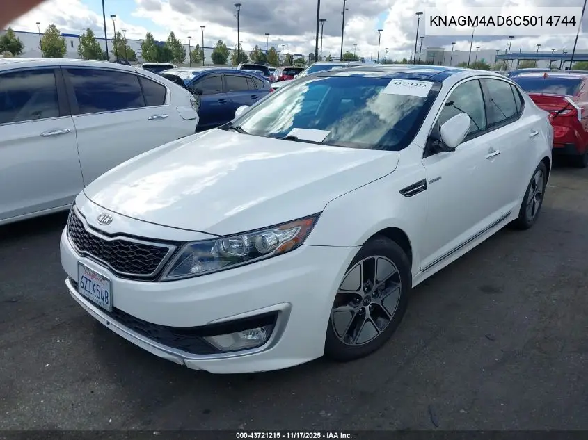 KNAGM4AD6C5014744 2012 Kia Optima Hybrid Ex