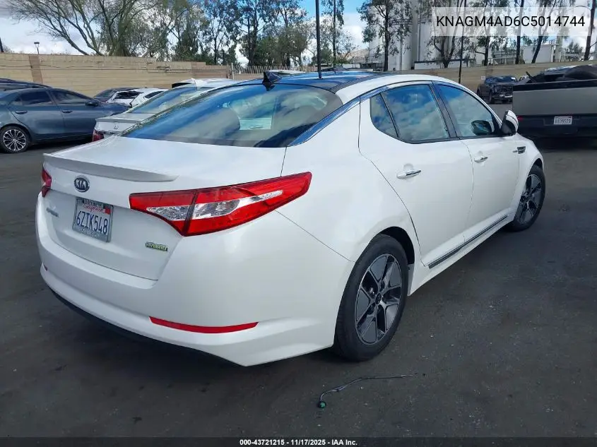 KNAGM4AD6C5014744 2012 Kia Optima Hybrid Ex