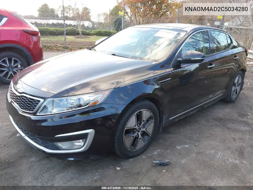 KNAGM4AD2C5034280 2012 Kia Optima Hybrid Ex