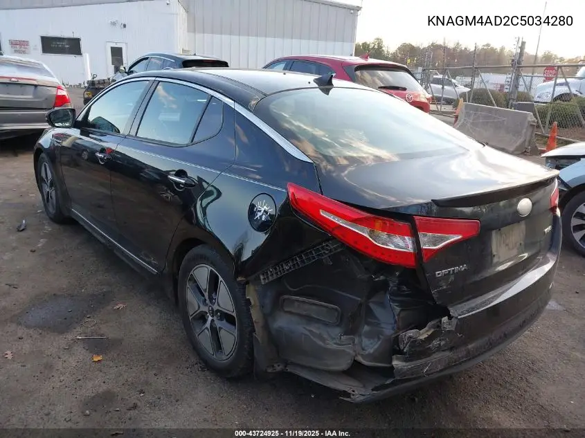 KNAGM4AD2C5034280 2012 Kia Optima Hybrid Ex