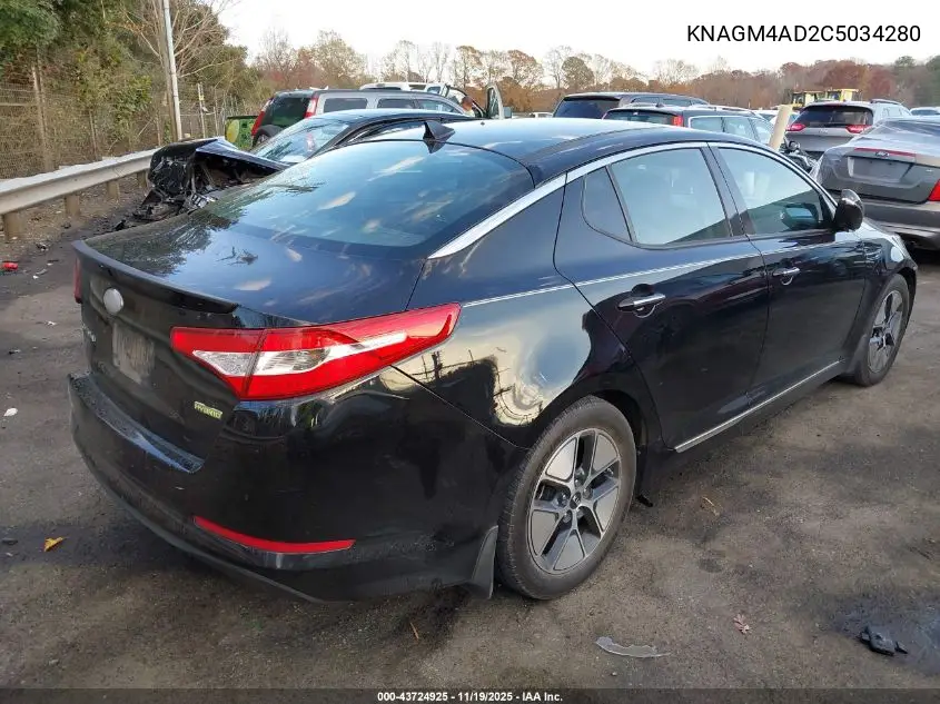KNAGM4AD2C5034280 2012 Kia Optima Hybrid Ex