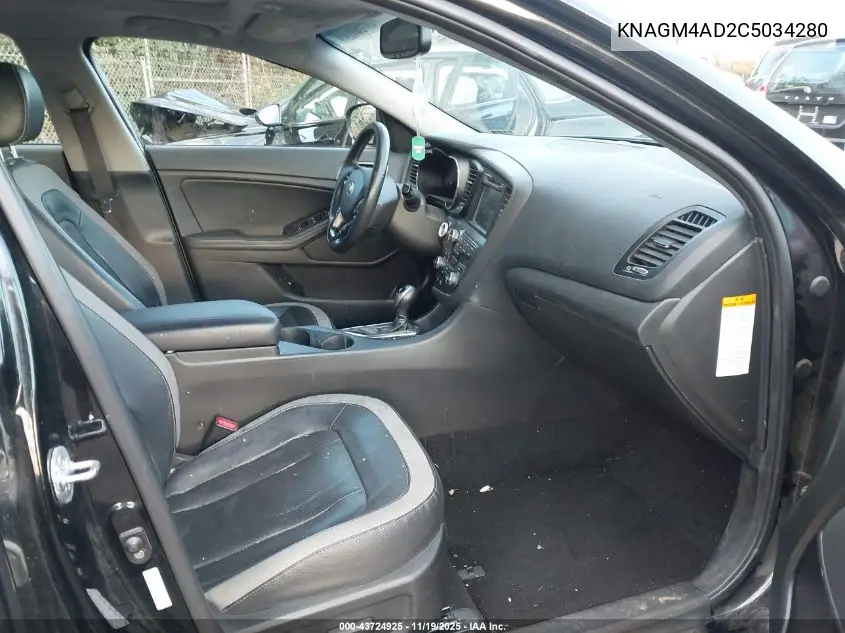 KNAGM4AD2C5034280 2012 Kia Optima Hybrid Ex