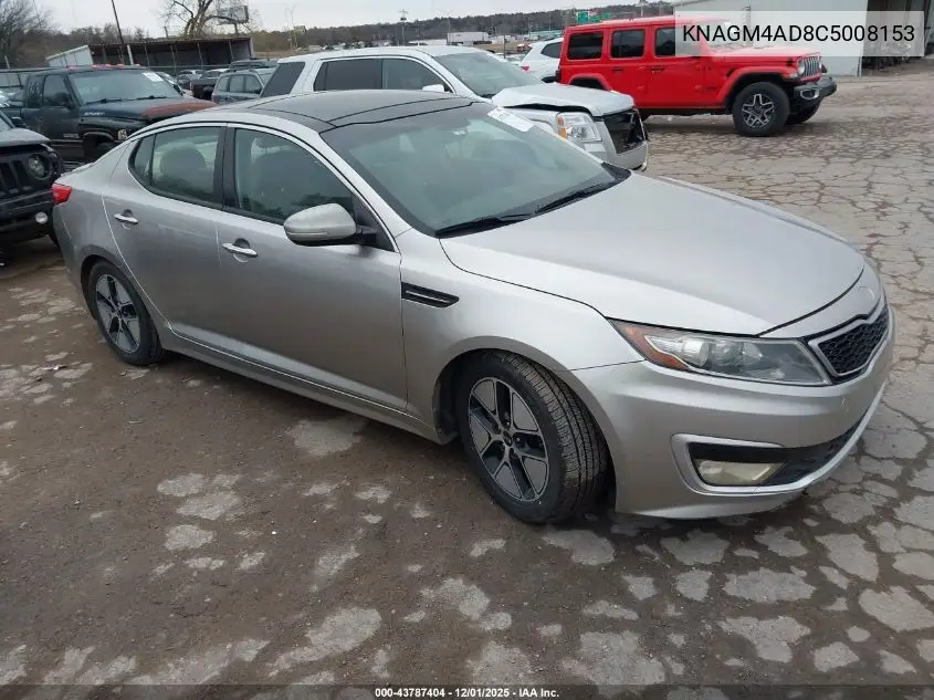 KNAGM4AD8C5008153 2012 Kia Optima Hybrid Ex