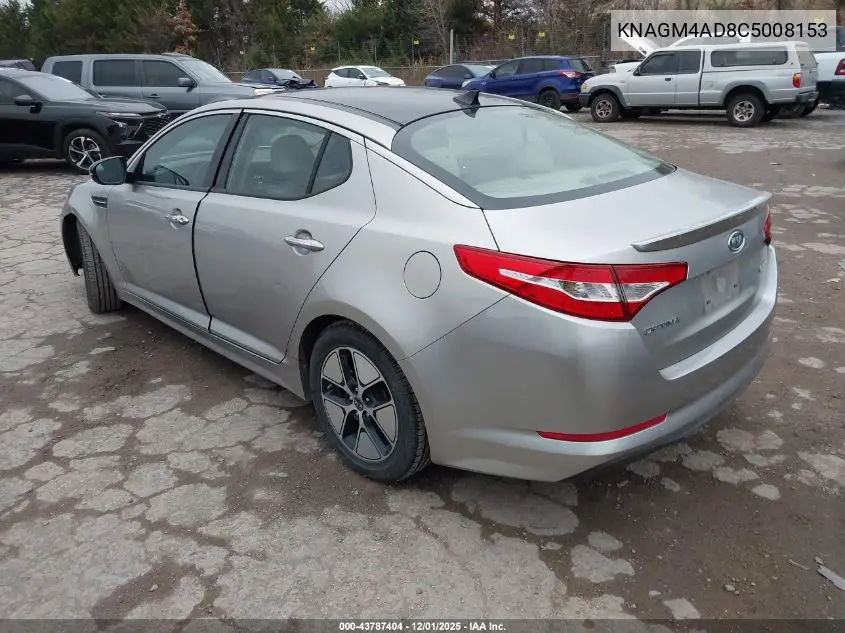 KNAGM4AD8C5008153 2012 Kia Optima Hybrid Ex