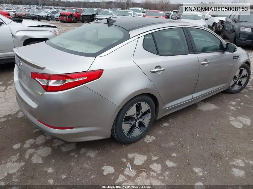 KNAGM4AD8C5008153 2012 Kia Optima Hybrid Ex