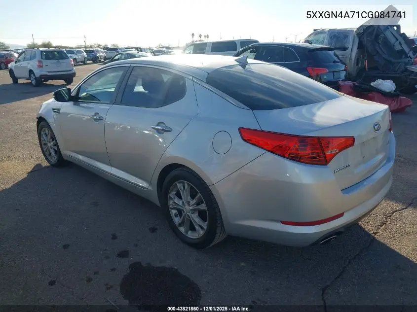 5XXGN4A71CG084741 2012 Kia Optima Ex