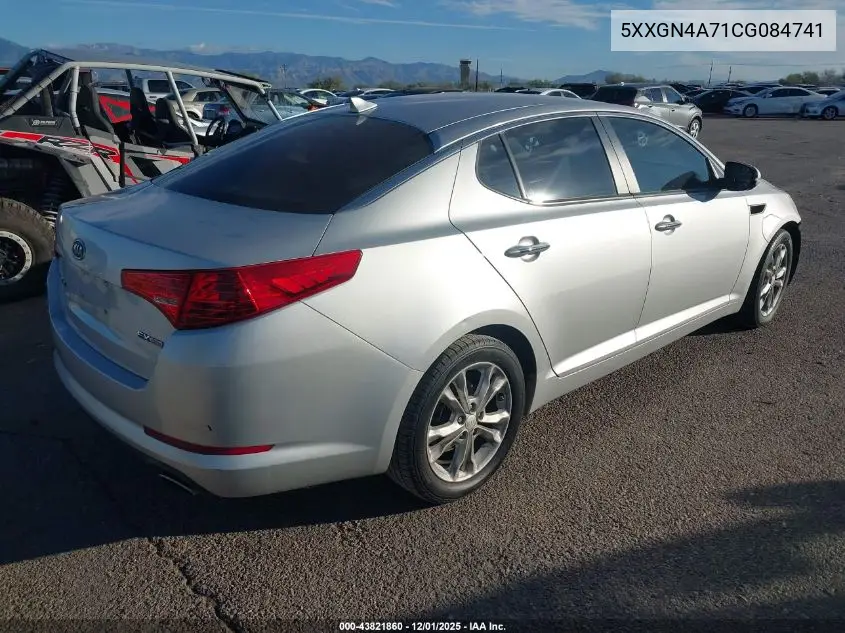 5XXGN4A71CG084741 2012 Kia Optima Ex