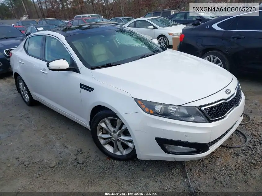 5XXGN4A64CG065270 2012 Kia Optima Ex Turbo