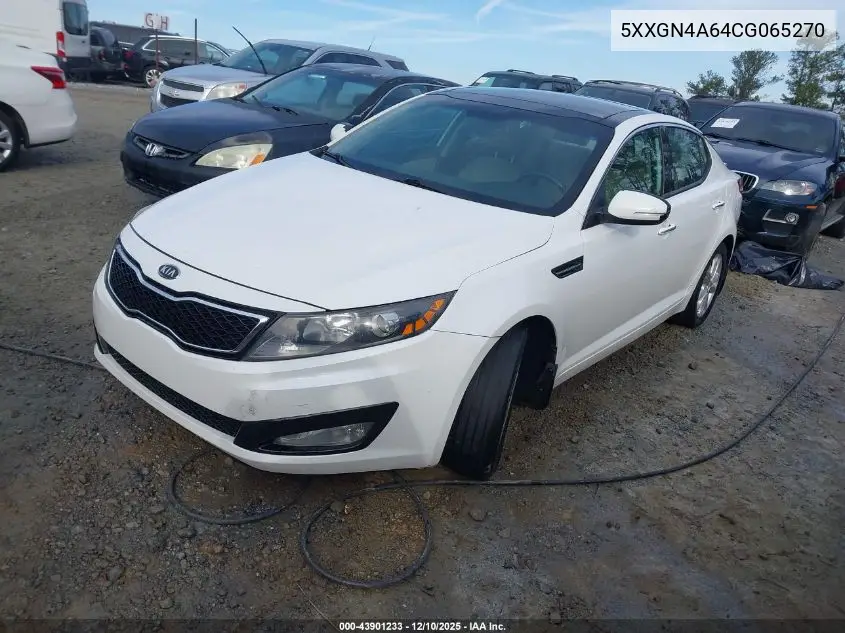 5XXGN4A64CG065270 2012 Kia Optima Ex Turbo