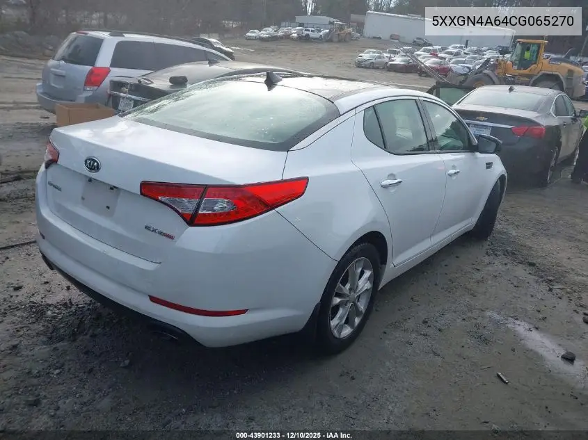 5XXGN4A64CG065270 2012 Kia Optima Ex Turbo