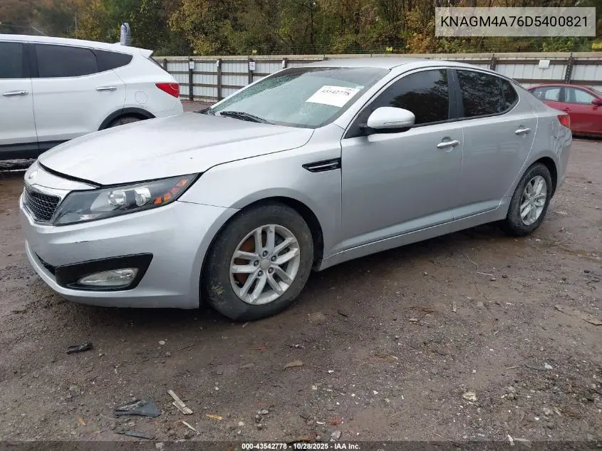 KNAGM4A76D5400821 2013 Kia Optima Lx