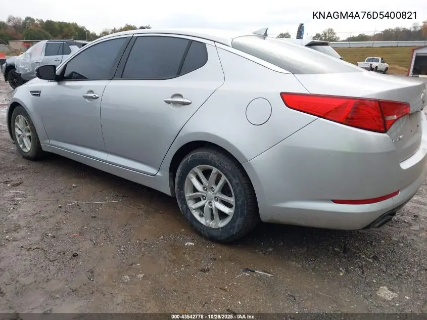 KNAGM4A76D5400821 2013 Kia Optima Lx