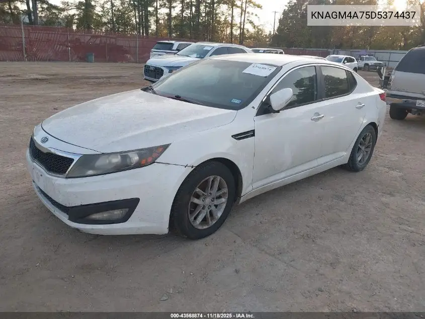 KNAGM4A75D5374437 2013 Kia Optima Lx