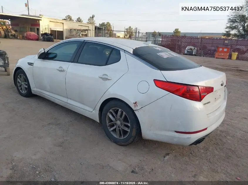KNAGM4A75D5374437 2013 Kia Optima Lx