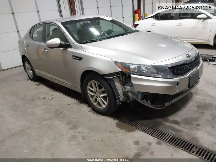 KNAGM4A72D5431225 2013 Kia Optima Lx