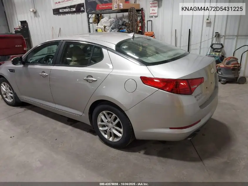 KNAGM4A72D5431225 2013 Kia Optima Lx