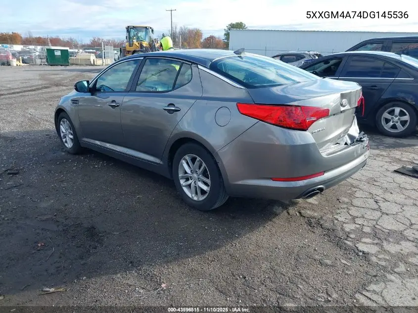 5XXGM4A74DG145536 2013 Kia Optima Lx