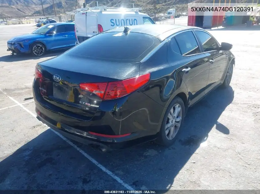 5XXGN4A74DG120391 2013 Kia Optima Ex