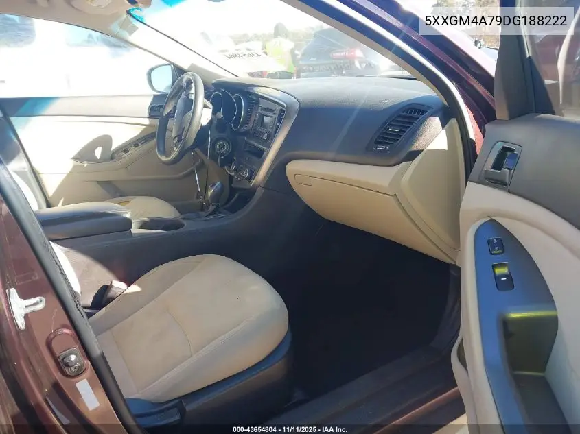 5XXGM4A79DG188222 2013 Kia Optima Lx