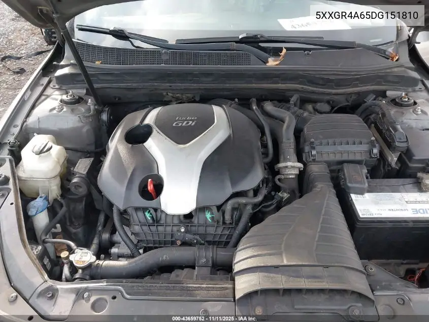 5XXGR4A65DG151810 2013 Kia Optima Sx