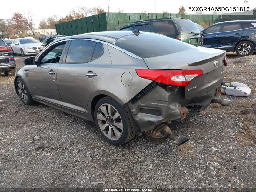 5XXGR4A65DG151810 2013 Kia Optima Sx