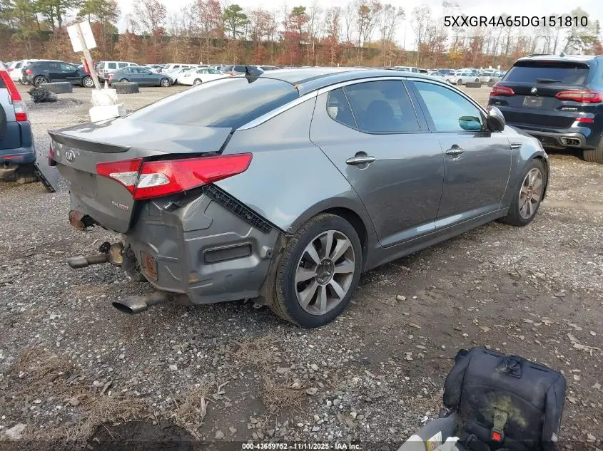 5XXGR4A65DG151810 2013 Kia Optima Sx