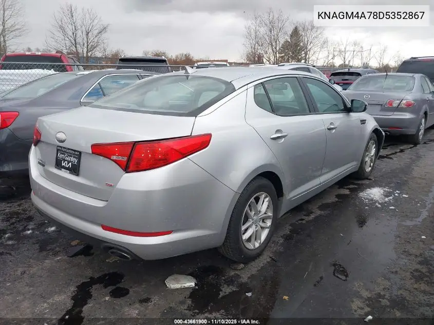 KNAGM4A78D5352867 2013 Kia Optima Lx