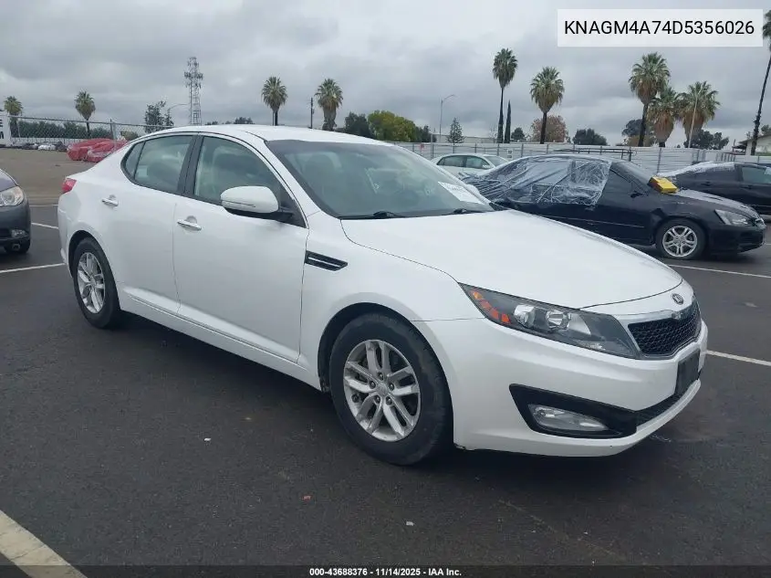 KNAGM4A74D5356026 2013 Kia Optima Lx