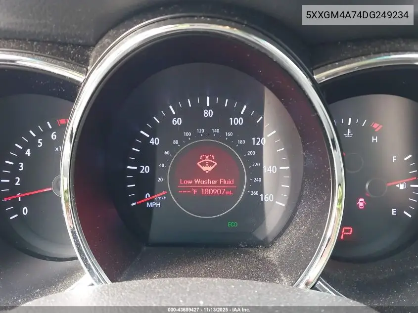5XXGM4A74DG249234 2013 Kia Optima Lx