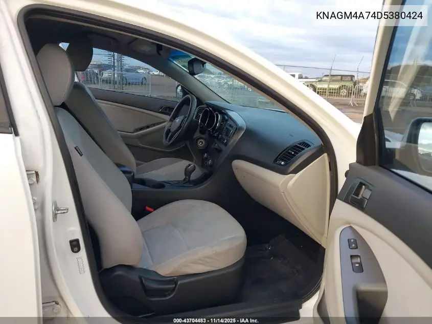 KNAGM4A74D5380424 2013 Kia Optima Lx