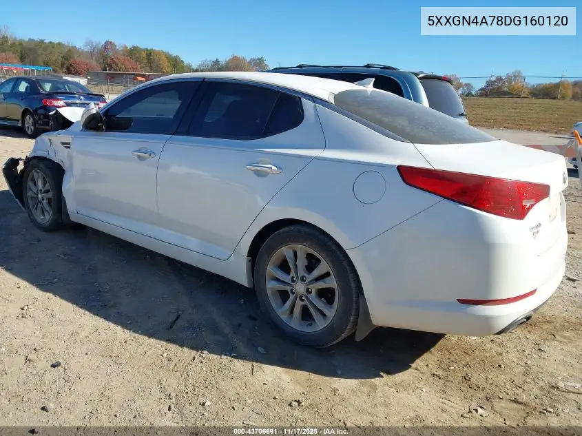 5XXGN4A78DG160120 2013 Kia Optima Ex