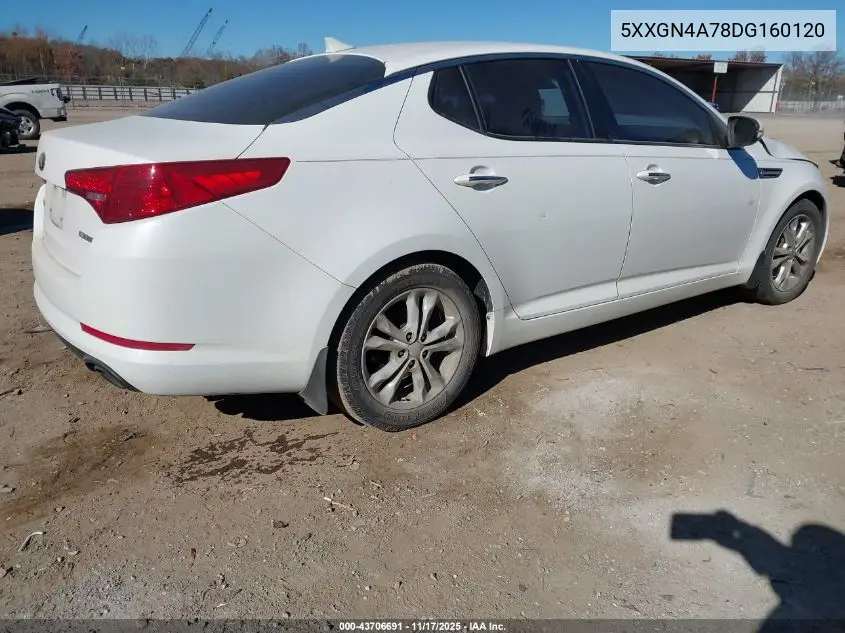5XXGN4A78DG160120 2013 Kia Optima Ex