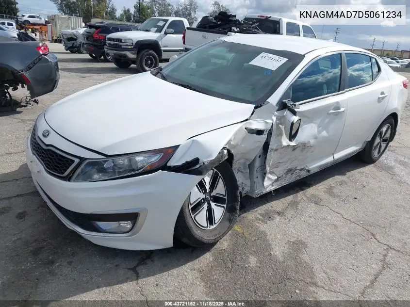 KNAGM4AD7D5061234 2013 Kia Optima Hybrid Lx