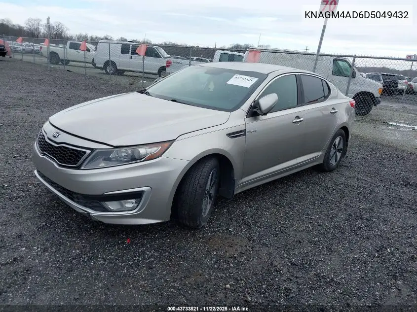 KNAGM4AD6D5049432 2013 Kia Optima Hybrid Lx
