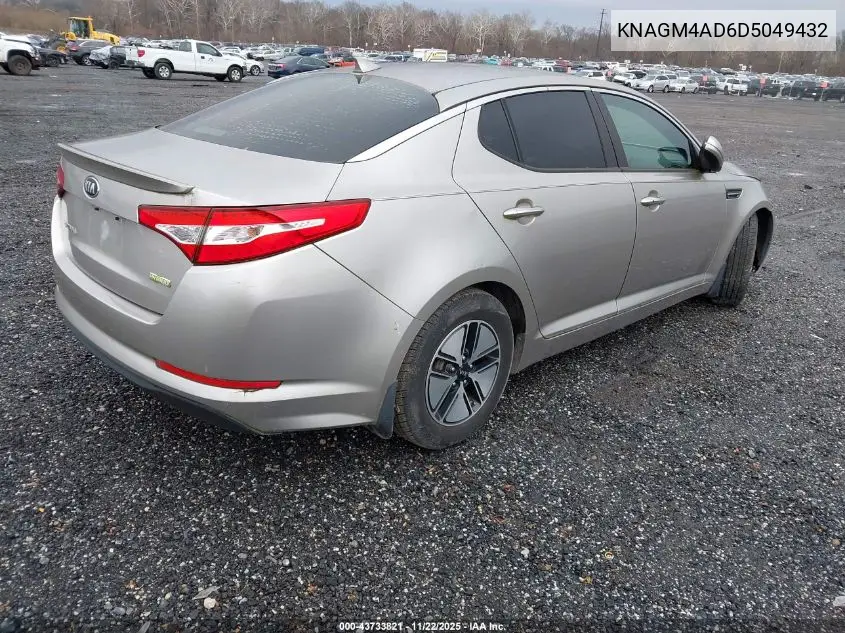 KNAGM4AD6D5049432 2013 Kia Optima Hybrid Lx