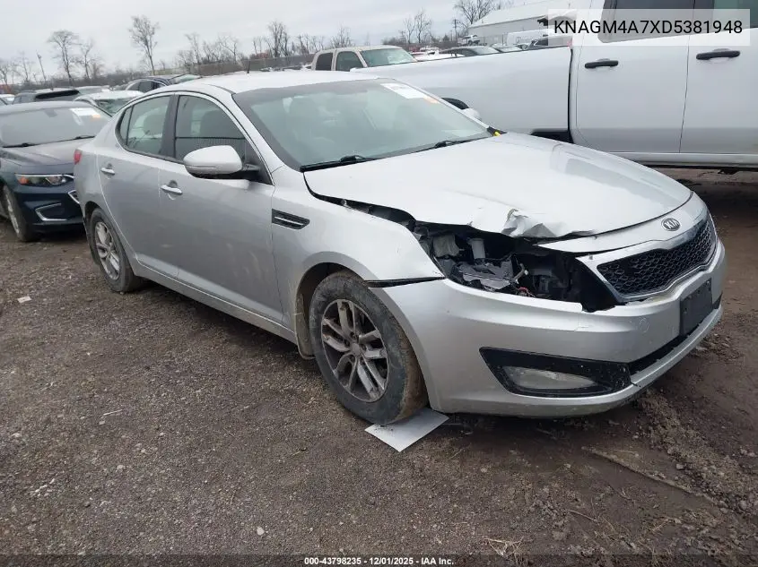 KNAGM4A7XD5381948 2013 Kia Optima Lx