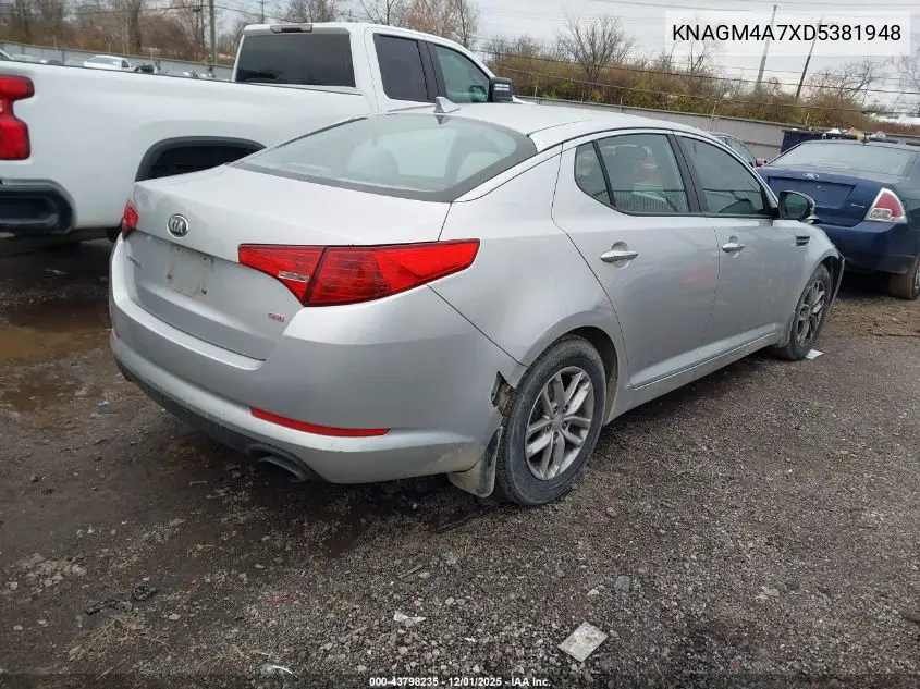 KNAGM4A7XD5381948 2013 Kia Optima Lx