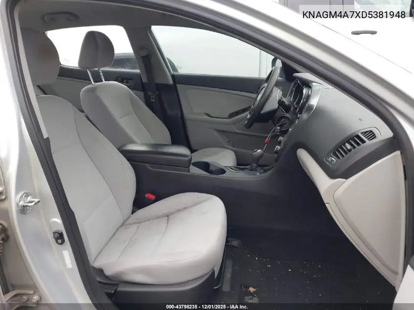 KNAGM4A7XD5381948 2013 Kia Optima Lx