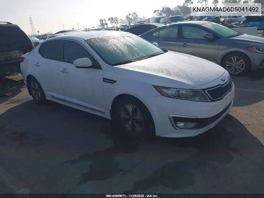 KNAGM4AD6D5041492 2013 Kia Optima Hybrid Lx