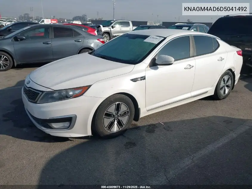 KNAGM4AD6D5041492 2013 Kia Optima Hybrid Lx