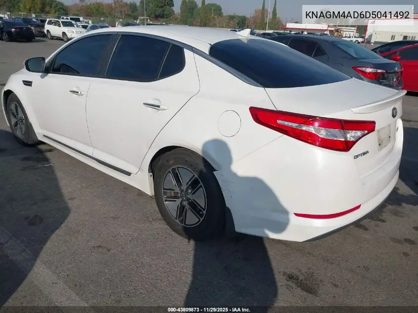 KNAGM4AD6D5041492 2013 Kia Optima Hybrid Lx