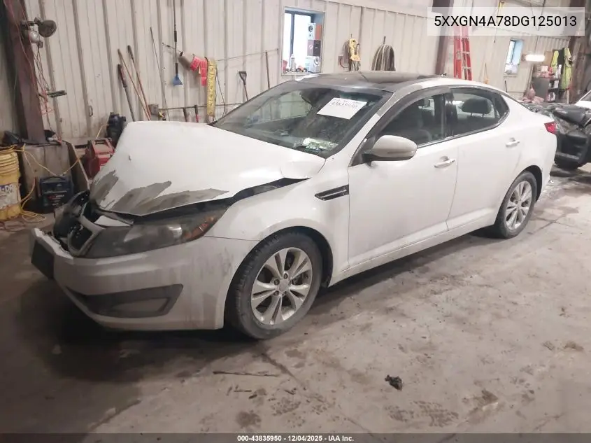5XXGN4A78DG125013 2013 Kia Optima Ex