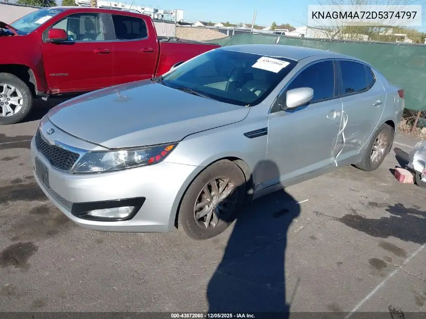 KNAGM4A72D5374797 2013 Kia Optima Lx